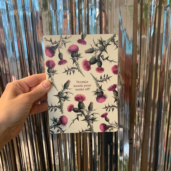 Thistle Knock Your Socks Off Double-Sided Journal | 160 Lined Pages Notebook - Picture 6 of 8